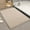 Beige, variant on Faux Jute Door Mat, Non Slip Washable Low Pile Rug, Cuttable Entryway Runner with TPR Backing, Absorbent Indoor Carpet for Kitchen Bedroom Bathroom