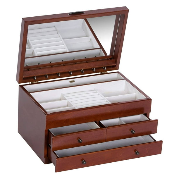 Mele Designs Fairhaven Wooden Jewelry Box for women- 13.5L x 8.75W in ...