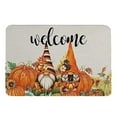 thumbnail image 1 of pdqouc Welcome Pumpkin Fall Doormat, Entry Way Door Mat Indoor Thanksgiving Welcome Happy Ha Rvest Happy Fall Pumpkin Print Color Block Non Slip Funny Rugs for Entrance Outside Entry Home Decor, 1 of 8