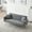 Gray, variant on MAYEERTY Convertible Sofa Bed, Multi-Purpose Loveseat Sofa for Home Small Apartments, White