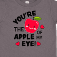 thumbnail image 4 of Inktastic Youre the Apple of My Eye Valentine Pun with Cute Apple Boys or Girls Toddler T-Shirt, 4 of 5