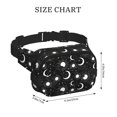 thumbnail image 4 of Disketp Crescent and Stars Riñonera de Doble Capa, Bolsa de Cintura Ajustable para Viajes, Correr y Senderismo, Riñonera Ligera para Hombre y Mujer, 4 of 9