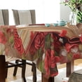 thumbnail image 3 of YAZAOO Square Tablecloth Red Roses White Doves Printing Pattern Tableclothes, 3 of 9
