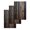 Dark Brown Tan, variant on Black Brown Plank Hand Towels Set, Waffle Weave Kitchen Towels 3 Pieces, Vintage Chic Wooden Grain Microfiber Hair Face Bath Tea Towel Absorbent Quick Drying Cleaning Dish Cloths, 15.7"x23.6"