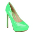 thumbnail image 1 of Wild Rose BA68 Women Patent Leatherette  Pointy Toe Platform Stiletto Heel Pump, 1 of 6