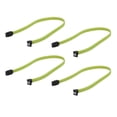 thumbnail image 1 of 4 Piezas 50cm Sata 3.0 Iii Sata3 Cable de Datos de 7 Cables Ssd 6Gb/S de ÁNgulo Recto Cable de Datos de Disco Duro Hdd con de Nylon (Verde), 1 of 5