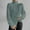 Green, variant on Miluxas Fashion Women Solid Long Sleeve Pullove Turtleneck-Neck Casual Sweater Tops Wine 10(XL)