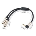 thumbnail image 5 of Necvior 20cm Earphone Extension Cable 3.5mm Male to 2 Female Aux Cable Headphone Splitter, 5 of 11