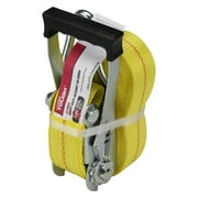 Hyper Tough Brand 2”x27 Tie down Straps with over Size Ratchet Handle 3333lbs, Work Load with DJ-Hooks Single Pack