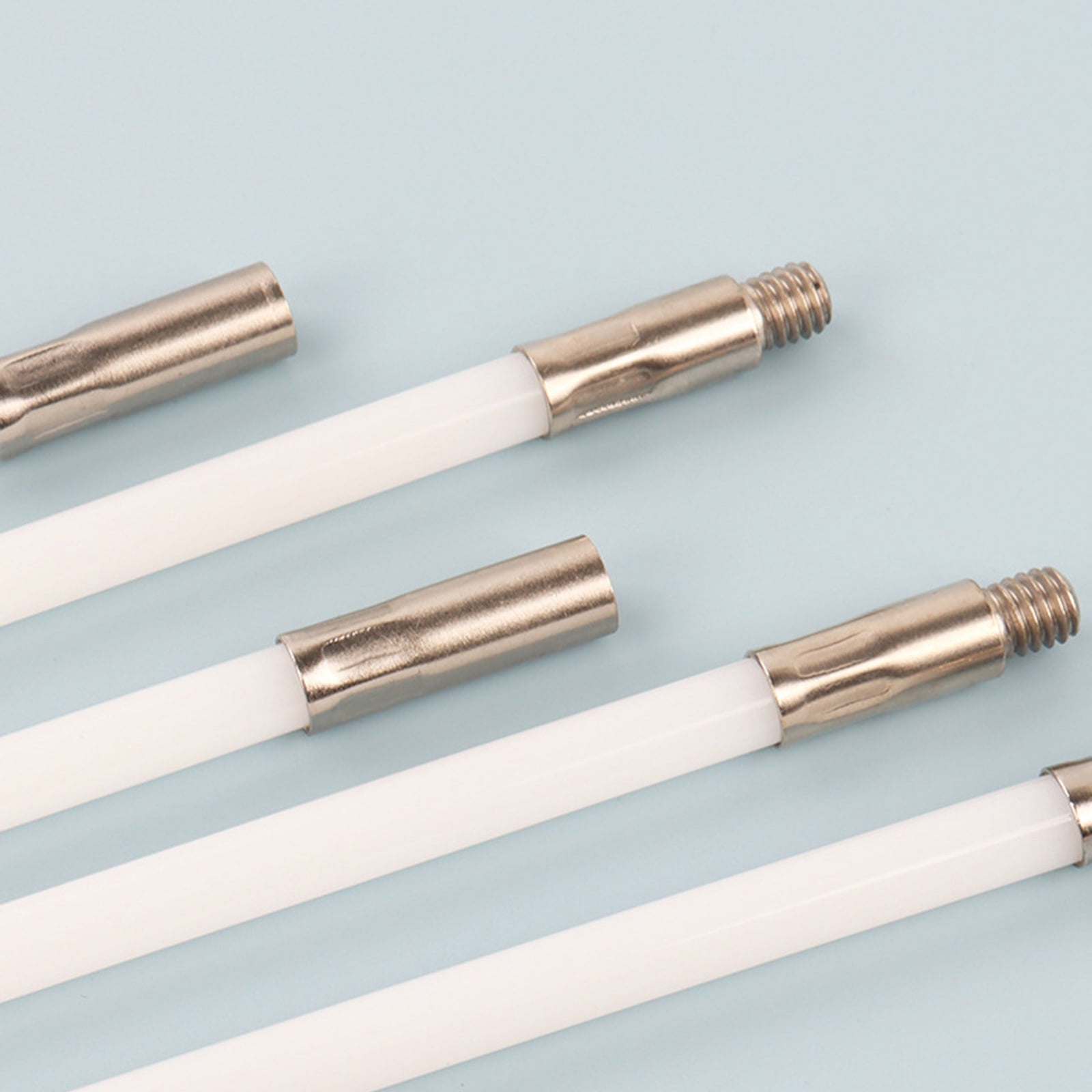 Efficient Cleaning with Long Handle Flexible Rod and Brushes for Chimney & Dryer Pipe Fireplaces Wall Vent Systems