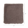 thumbnail image 5 of 24" x 24" Sherpa Throw Pillow Cover in Fossil Gray, 5 of 5