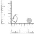 thumbnail image 5 of .925 Sterling Silver 1/3ct TDW Lab-Grown Diamond Heart Pendant Necklace (F-G , VS2-SI1), 5 of 7