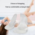 thumbnail image 3 of Adult Unisex Silicone Arch Insole To Support Flat Feet Anti-foot Pain Foot Protection High Heels Three-point Arch Insole L(40-44EU), 3 of 6