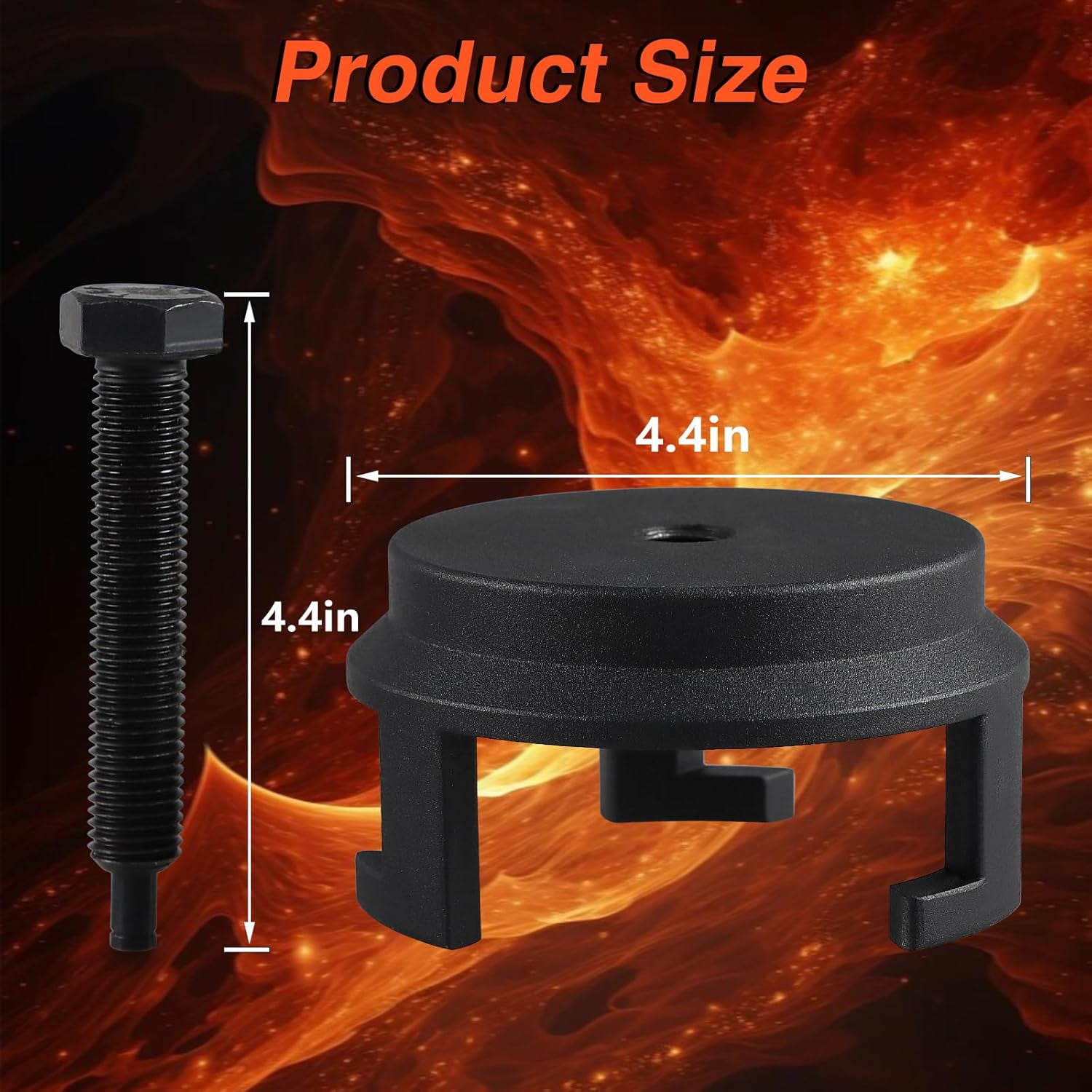 LS Harmonic Balancer Puller Crank Pulley Puller tool without Tapped Holes Compatible with Chrysler Dodge Jeep 3.5 L/ 3.6L V6 4.7 L/ 5.7 L V8 GM 5.3L/ 5.7 LS1/ 6.0 LS2/ 6.2 LS3/ 7.0L