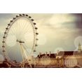 thumbnail image 2 of Navas, Emily 14x11 Gold Ornate Wood Framed with Double Matting Museum Art Print Titled - London Ferris Wheel, 2 of 4