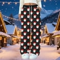 thumbnail image 2 of Oksale Cute Santa Claus Pajama Pants for Women Fuzzy Flannel Christmas Sleepwear with Pockets Casual Elastic Drawstring Loungewear for Holiday 2026 Black M, 2 of 6