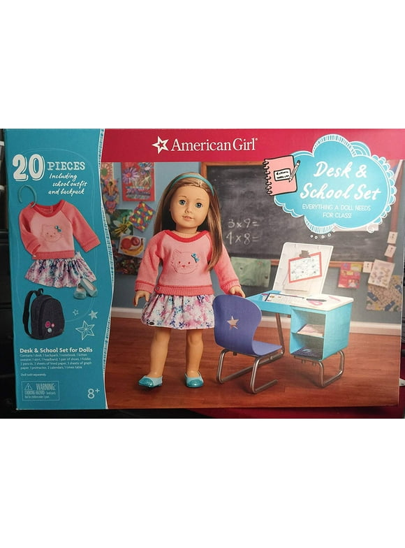 American Girl Desk & School Set