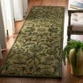 thumbnail image 3 of SAFAVIEH Antiquity May Floral Wool Area Rug, Olive/Green, 5' x 8', 3 of 10