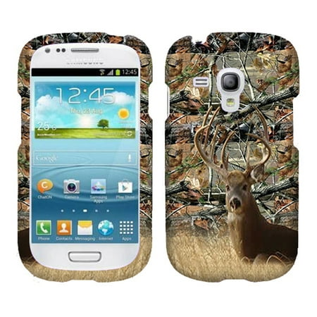 Lime Green Samsung Galaxy S3 Case Camo Tail Cone Case for Samsung Galaxy S3 Mini Design Cover Protector Snap on Shield Hard Shell Phone Case ()