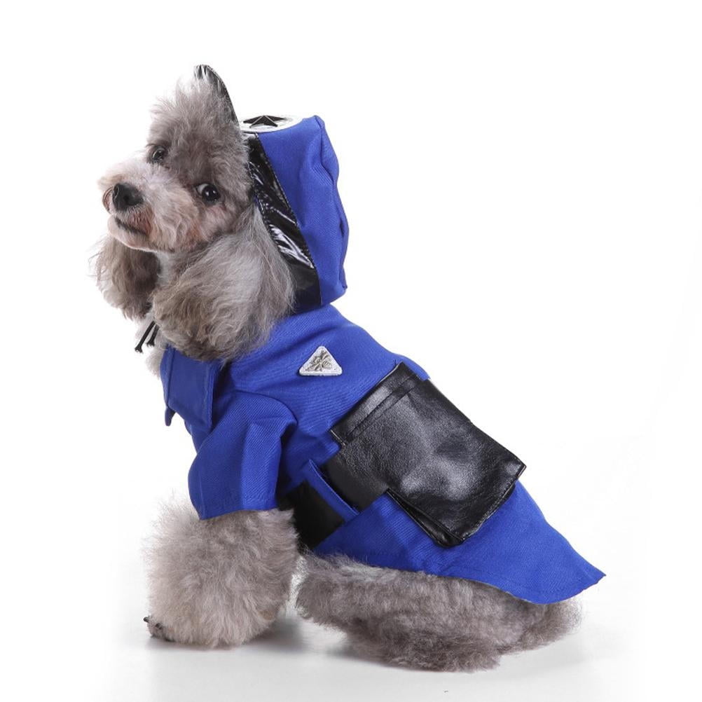Pet Police Costume Halloween Cosplay Clothing Wearresisting Dog Cat