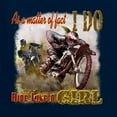 thumbnail image 2 of Wild Bobby, Biker Girl t I Do Ride Like A Girl, Cars and Trucks, Women Standard V-Neck Tee, Navy, X-Large, 2 of 4