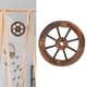 thumbnail image 4 of Rueda de decorativa, carro de manualidades, ruedas , retro, montaje en pared, anticorrosión, a prueba de para perfecl Rueda de madera decorativa, 4 of 8