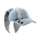 thumbnail image 5 of Gorra de béisbol con orejas de animal, regalo, gorra vaquera para deportes, viajes, fiestas, actividades al aire libre, para hombres y mujeres. Azul claro con estrella, 5 of 9