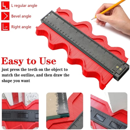 Shaping Measure Ruler 10 Inch Contour Gauge Irregular Profile Gauge Duplicator Tiling ...