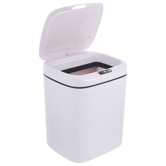 Vosarea Smart Trash Can, White Plastic, Large Capacity, Motion or, for Home and Office