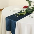 Efavormart 12" x 107" Navy Blue Premium Velvet Table Runner For Wedding ...