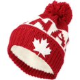 thumbnail image 1 of LAICAIW Knit US Canada Flag Union Jack Pom Beanie Hat JZP0027, 1 of 4