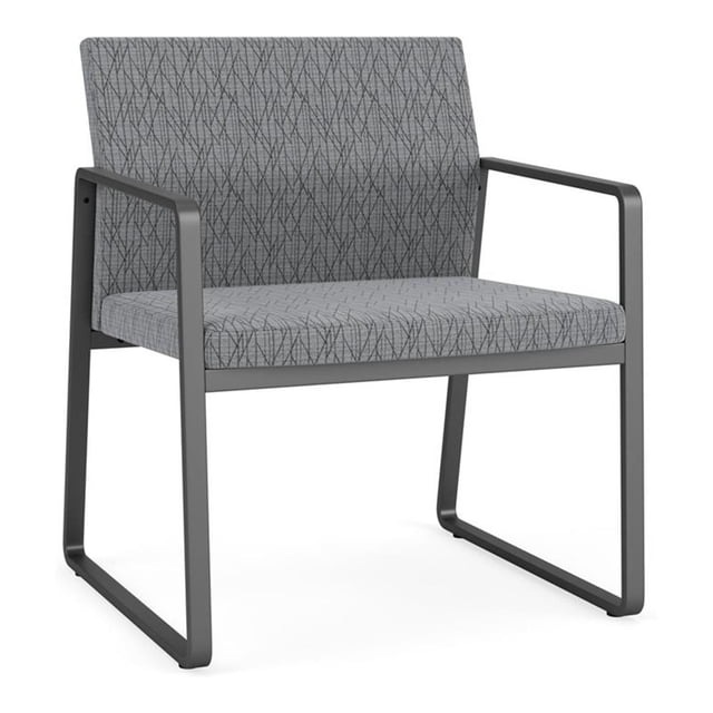 Fauteuil d'Appoint Surdimensionné Gansett pour Réception / Acier Charbon / Gris