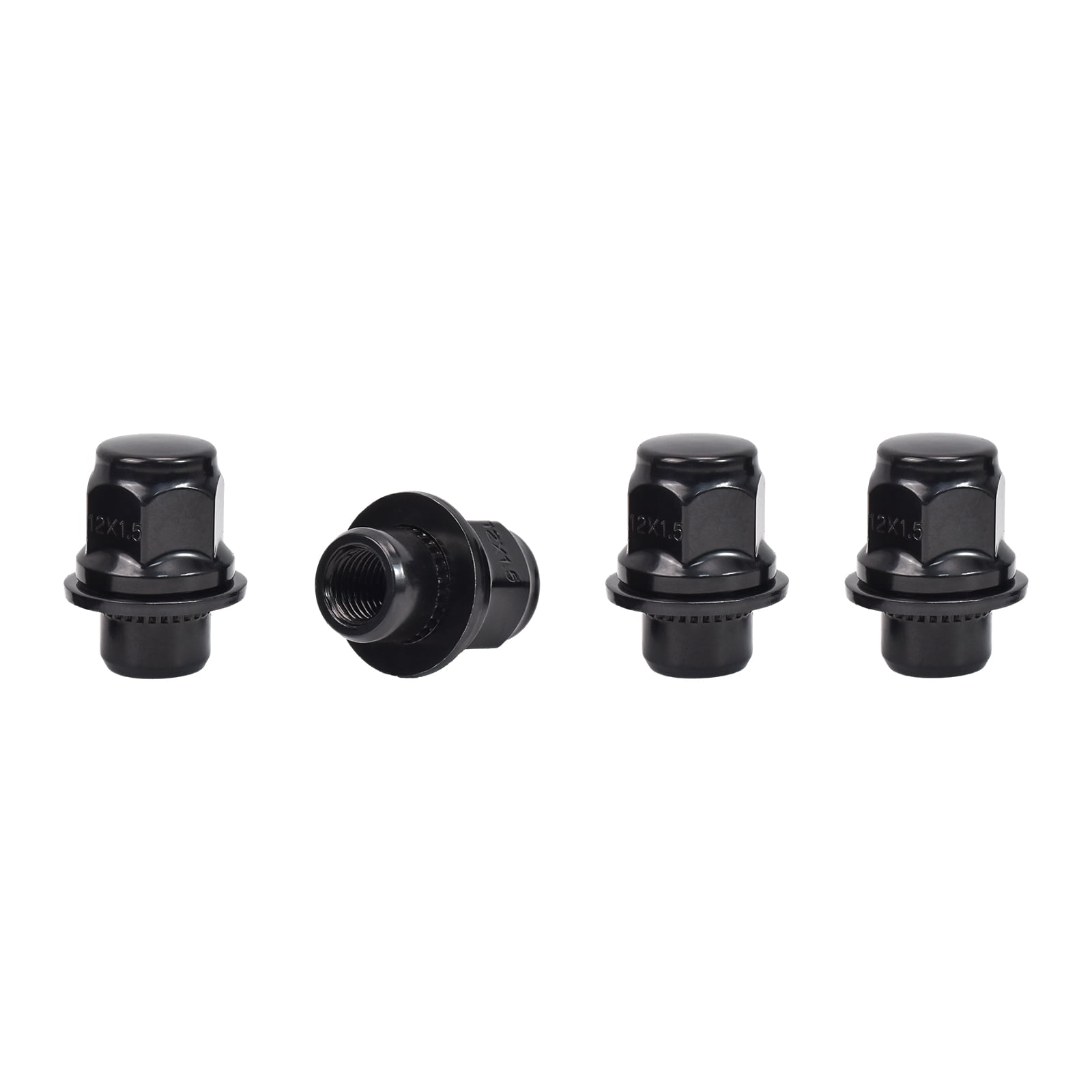 Hex Autoparts (24PCS) 12x1.5 Black Mag Lug Nuts Seat Washer fits Toyota/Lexus 4Runner FJ Tacoma