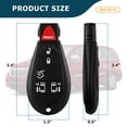 thumbnail image 6 of AKS KEYS New Replacement for Chrysler Fobik Keyless Remote Key 6B FCC# IYZ-C01C, 6 of 6