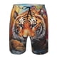 thumbnail image 3 of Fotbe Colorful Plant Tiger Trajes de Baño Estampados para Hombre, Shorts de Verano de Secado Rápido, Ropa de Playa, Bañadores-Small, 3 of 6