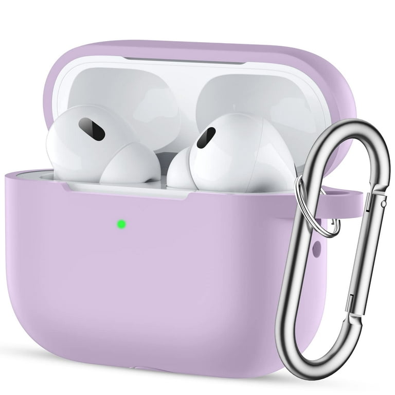 MATEPROX AirPods Pro 2 Case, Silicone AirPods Pro 2nd Gen [2022] Cover with  Keychain/Handstrap-Lavender Purple