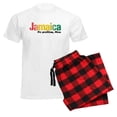 thumbnail image 6 of CafePress - Jamaica No Problem Tri Men's Light Pajamas - Men's Light Loose Fit Cotton Pajama Set, 6 of 7