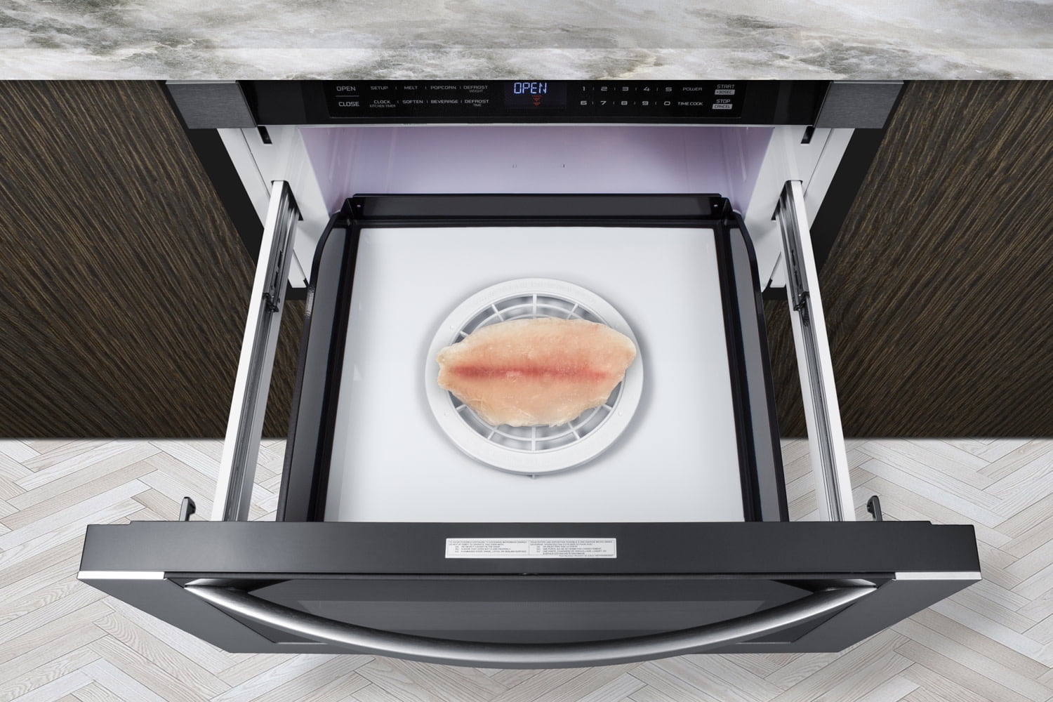 24" Wide Built-In Drawer Microwave