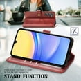 thumbnail image 4 of Dteck Case for Samsung Galaxy A14 5G,Magnetic Leather Card Slots Wallet Case Shockproof Rubber Kickstand Flip Cover,Red, 4 of 7