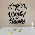 thumbnail image 5 of Handmadetneonsign The World Is Yours Words Metal Wall Art Light, Quote Metal Sign Wall Decor, Quote Metal Decor, 5 of 5