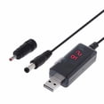 thumbnail image 2 of DC 5V a 9V 12V USB Step Up Boost Voltage Converter Cable + Conector de 3.5x1.35mm, 2 of 8