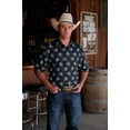 thumbnail image 3 of Cinch Men's Arenaflex Floral Print Short Sleeve Polo Black XX-Large  US, 3 of 4