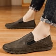 thumbnail image 6 of Mens Driving Loafers Leather Casual Non-slip Soft Sole Work Shoes Lightweight Comfortable Outdoor Walking Shoes Yellow 11 US, 6 of 7