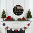thumbnail image 4 of YIBAGA USA Anniversary 250th Door Wreath Hanging Door Sign, We The People 250 Years 1776 2026 Patriotic Home Decor, 4 of 7
