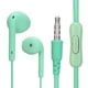 thumbnail image 1 of Audífonos U19 con micrófono y control en línea, color verde menta, diseño ligero y aislante de ruido, cable de 1.30m sin enredos, jack universal de 3.5mm, sonido claro con graves potenciados., 1 of 7