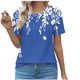 thumbnail image 1 of Tops Cortos para las Mujeres Cuello en V de Moda Casual Manga Corta Primavera Verano Top, Tops de Baile para las Mujeres, 1 of 4