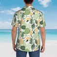 thumbnail image 6 of Xecao Hawaiian Style print Hawaiian shirt - a stylish short-sleeve button-down for men, perfect for casual beach and tropical outings., 6 of 9