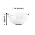 thumbnail image 2 of Thick Glass Mixing Bowl, Clear Prep Bowl, Multi-Use Kitchen Bowl Microwave & Dishwasher Safe for Salads, Baking & Food Prep, 2 of 3