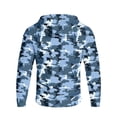 thumbnail image 6 of Havenx Men's Upf 50+ Sun Protection Fishing Jacket Camo Long Sleeve Full Zip Jacket Thumbhole Hooded Jacket Rash Guard Hiking Running Fishing Athletic Workout Blouse,Royal Blue S, 6 of 7