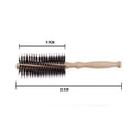 thumbnail image 3 of TISHITA Peigne Démêlant Rouleau Brosse à Cheveux Ronde Anti-Statique Poils Ronds, 3 of 8